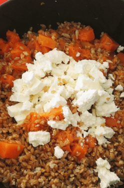 Salade de petit épeautre au potimarron et féta