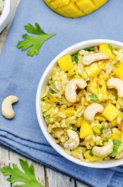 Poulet à la mangue et à l’ananas
